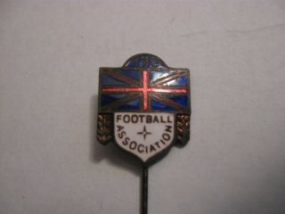 Rare Old England Football Association Enamel Stick Pin Badge