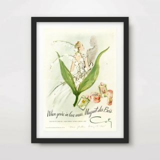 Vintage Fashion Illustration Art Print Poster Wall Picture Hand Painted Interior
