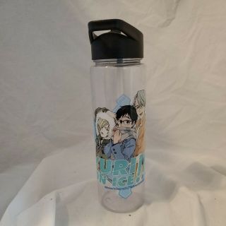 Yuri On Ice × Sanrio Characters Plastic Bottle With Straw Very Rare