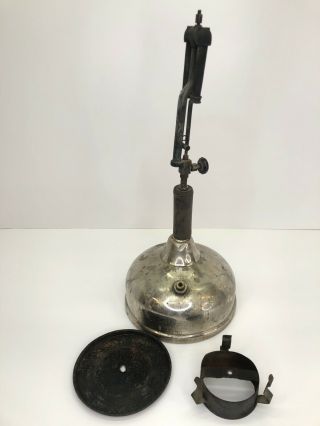 Vintage Coleman Quick Lite Table Lamp Dated 3/29 Chrome Double Mantle