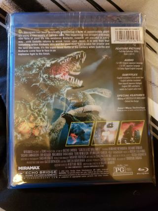 Godzilla Vs.  Biollante (Blu - ray Disc,  2012) OOP Rare 2