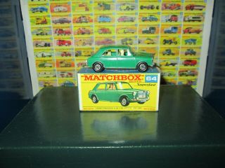 Matchbox Superfast 64 Mg 1100 Rare Green Transitional W/original Box
