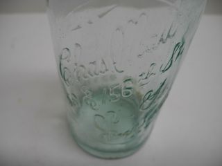 Antique CHAS.  MAU 561 156TH ST N.  Y.  Registered Clear Glass Beer Bottle with Cap 3