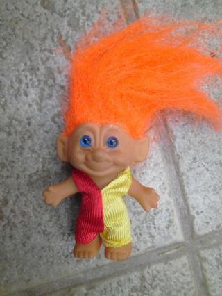 1 Vintage Troll - Orange Hair - 1980/90s