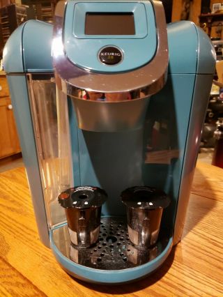 Very Rare Keurig Coffee Maker Machine K2.  0 - 400 Metallic Teal Green 2.  0