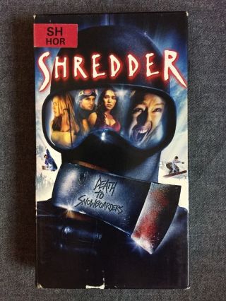 Shredder (vhs,  2003) Rare Snowboarding Slasher