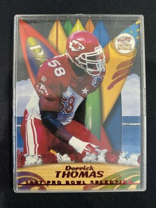 1997 Pacific Crown Royale Pro Bowl Die Cuts 11 Derrick Thomas - Mnt - Chiefs - Rare