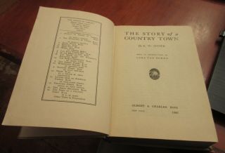 Antique Book " The Story Of A Country Town " Edgar Watson Howe - 1926