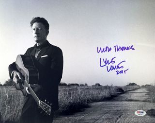 Lyle Lovett Signed Autographed 11x14 Photo Country Music Rare Psa/dna
