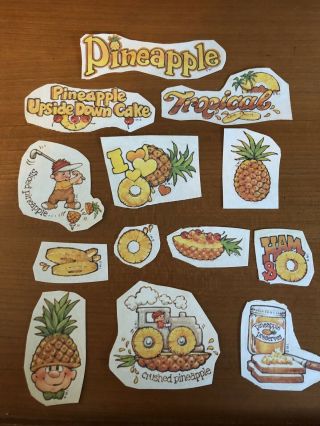 Vintage Mark 1 Scratch & Sniff Stickers - Pineapple - Rare
