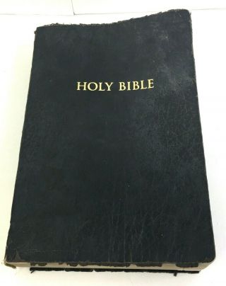 Holy Bible Giant Print Vintage Kjv Holman Publishers 1996 Faux Leather 16b