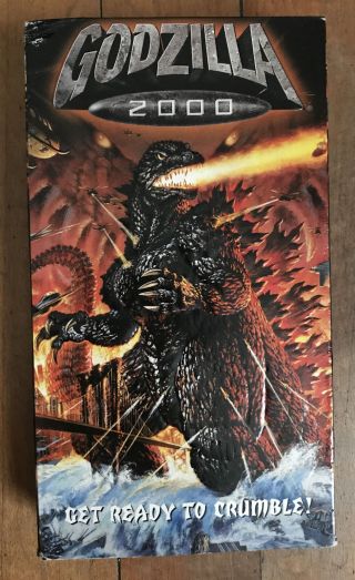 Godzilla 2000 Vhs Rare Horror Sci - Fi Cult Gore Action Sleaze Japan Mothra Htf