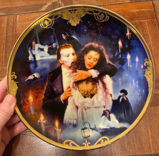 Phantom Of The Opera Porcelain Collector Plate,  Franklin Ltd Edition,  Rare