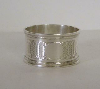 A Vintage Sterling Silver Napkin Ring With No Engravings Birmingham 1930