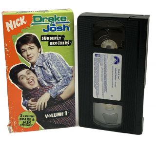 Nickelodeon Vhs: Drake & Josh Suddenly Brothers Volume 1 Rare Htf
