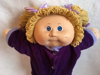Vintage Cabbage Patch Kids Doll Coleco 1985 Purple Sleeper