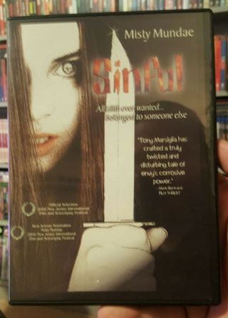Sinful 2006 Dvd Shock - O - Rama Misty Mundae Pop Cinema Sexploitation Oop Rare Cult