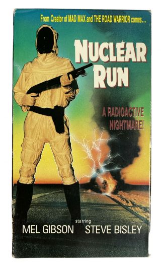 Nuclear Run Vhs Tape1991 Oop - Mel Gibson - From Mad Max Creator Rare