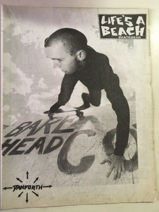 Bill Danforth Skateboard Ad Vintage Lifes A Beach Surfgear