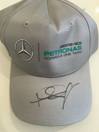 Nico Rosberg Signed Mercedes F1 Cap Rare