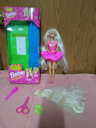 Vintage Cut And Style Barbie With Accessories