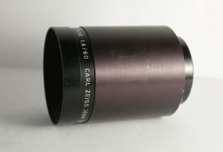 Rare Carl Zeiss Jena Visionar F/1,  6 60mm Fast Projection Lens Bokeh Cine
