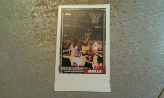 Michael Jordan Chicago Bulls 1992 Topps Rust - Oleum Perforated Rare Oddball Proof