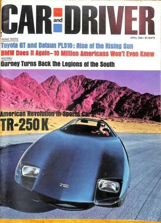 Cars And Driver,  April 1968
