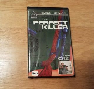 The Perfect Killer (1977) On Beta Max Prism Clamshell Case Rare Cult Crime