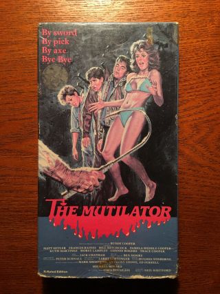 The Mutilator Vhs 1984 Vestron Video Rare Horror Rental Variant