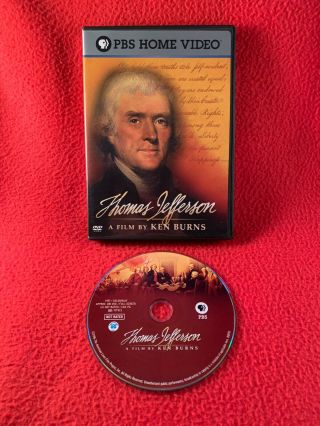 Thomas Jefferson A Film By Ken Burns Dvd 1996 Pbs Documentary Rare Region 1 Usa