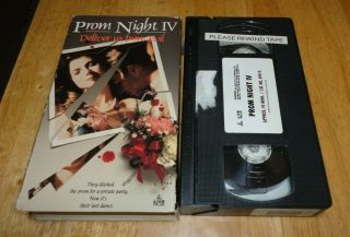 Prom Night Iv 4 : Deliver Us From Evil (vhs,  1991) Rare Cult Horror