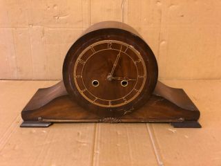 Vintage Smiths Enfield Mantle Clock With Pendulum