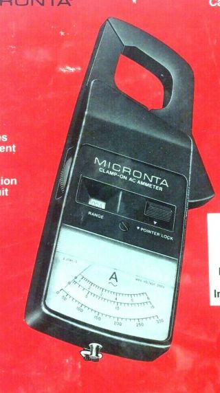 Micronta Clamp - On Portable Ac Ammeter 22 - 160 Inductive Pick - Up With Carry Case