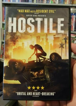 Hostile 2017 Dvd Post - Apocalyptic Not Rated Horror Rare Usa Release