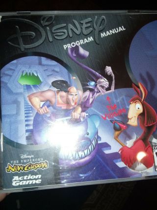 Video Game Pc Disney The Emperors Groove Action Game Complete Rare