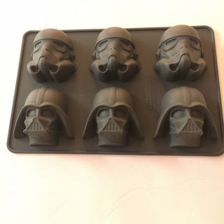 Star Wars Storm Trooper Darth Vader Silicone Candy Mold Jell - O Ice Cube Rare