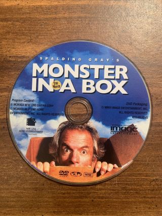 Monster In A Box: The Movie Very Rare Dvd Disc Only Spalding Gray
