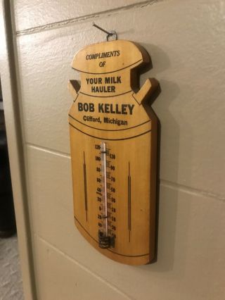 Antique Vintage Dairy Milk Hauler Advertising Thermometer - Great 2