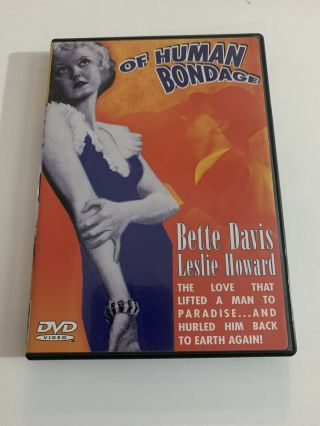 Dvd : Of Human Bondage (1934) Rare Bette Davis Romantic Drama