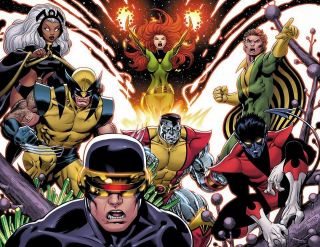 Uncanny X - Men 600 Phoenix Poster Print Ed Mcguinness Dexter Vines Signed Rare