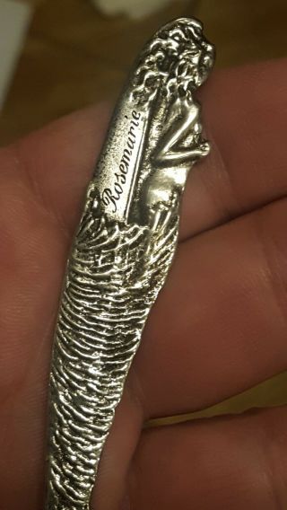 RARE MAID OF THE MIST NATIVE AMERICAN INDIAN LETTER OPENER 8.  35 sterling silver 3