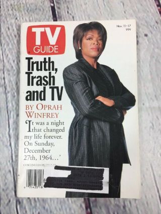 Vintage 1995 November 11 - 17 Tv Guide - Oprah Winfrey On Cover