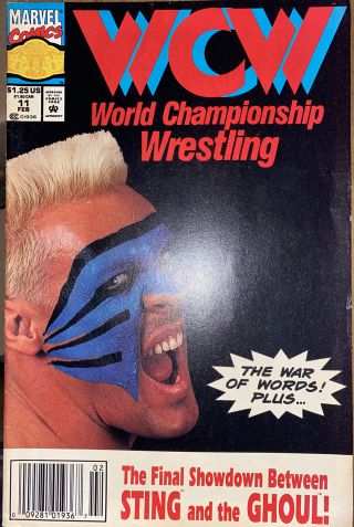 Wcw World Championship Wrestling 11 Marvel Comics Rare Sting And Johnny B Badd