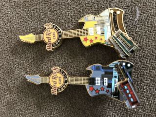 Set Of Hard Rock Cafe Hong Kong Gondola Pins With Moving Gondola Rare