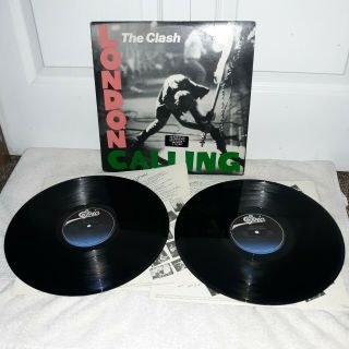 Rock Vinyl Rare The Clash London Calling 1979 Epic Vinyl Nm Pressing