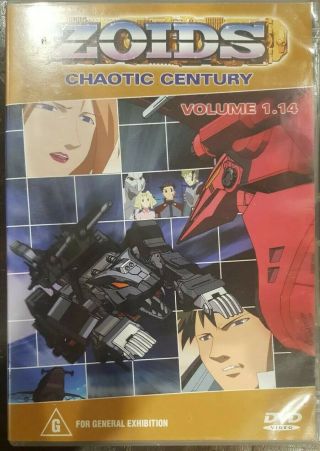 Zoids Chaotic Century Volume 1.  14 Dvd Cartoon Animation Japanese Tv Series Rare
