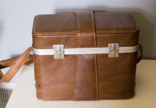 Antique Brown Leather Camera Case Bag 2