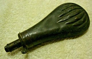 Antique Powder Flask Marked Sykes Patent