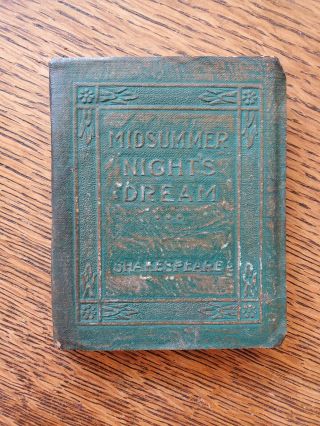 Antique Shakespeare Midsummer Night Dream Little Leather Library Book
